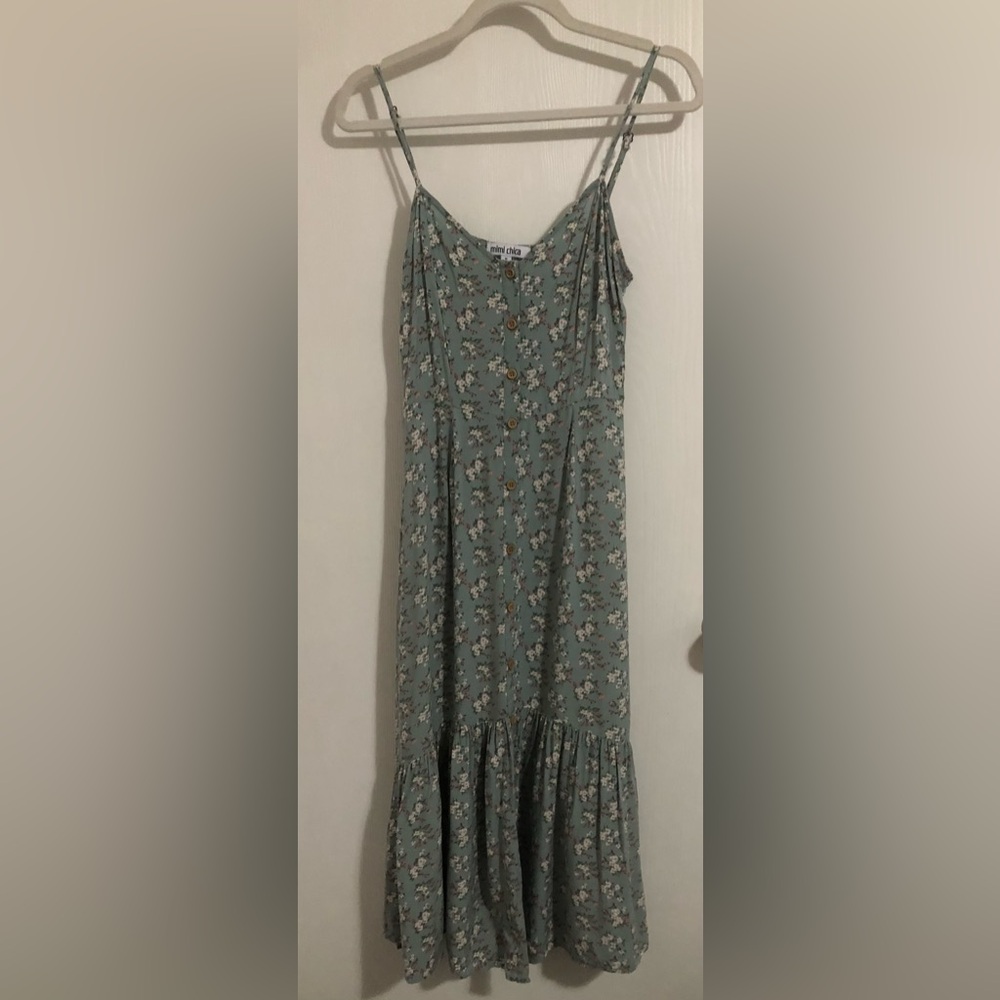 Floral Spaghetti Strap Maxi Dress